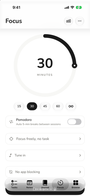 Atlas focus session
